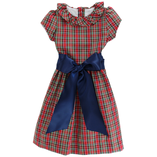 Tartan W/ Navy Cord- Dress