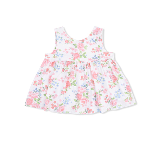 Cute Little Roses Dress W/ Bloomer