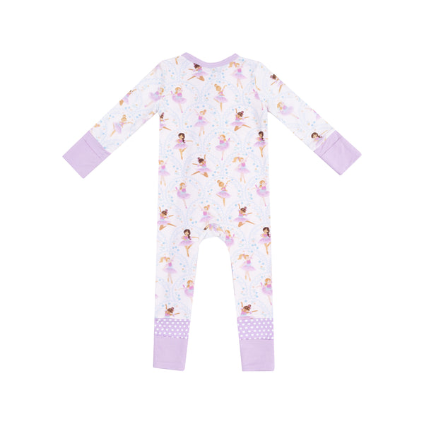 Bow Ballerinas 2 Way Zipper Romper