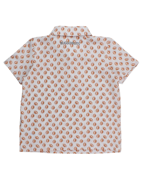 Performance Knit Polo- Football Frenzy