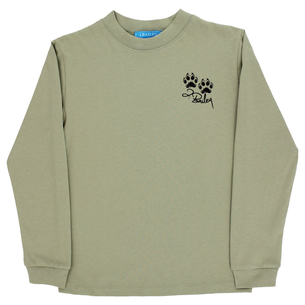L/S Logo Tee-Spaniel on Pistachio