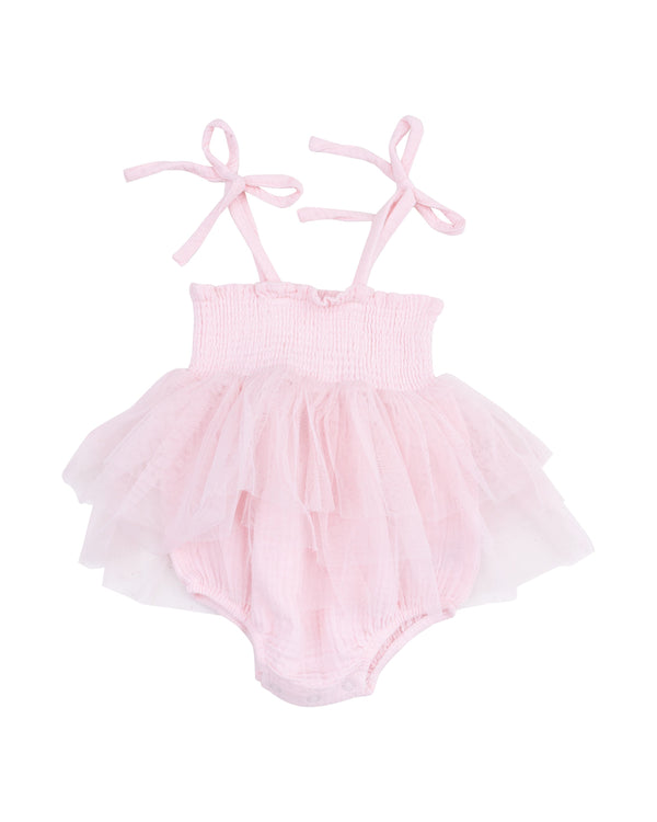Solid Muslin Ballerina Tutu Bubble- Pink