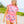 Hot Pink Metallic American Flag Shorts- (Women's)