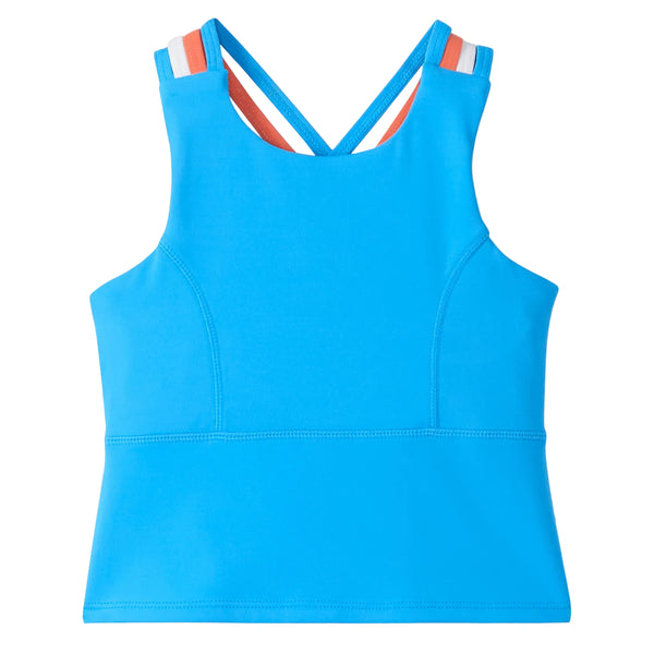 Malibu Blue Strappy Active Tank