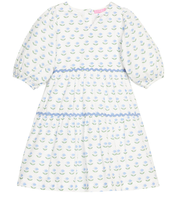 Madaket Dress- Blue Tulip Print
