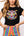 Black Knit Sweater W/ Rainbow Tiger Head (Women's)