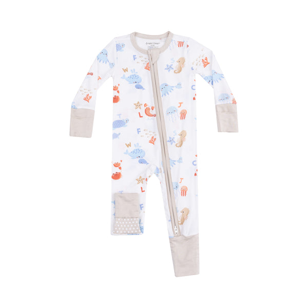 Coastal ABC 2 Way Zipper Romper