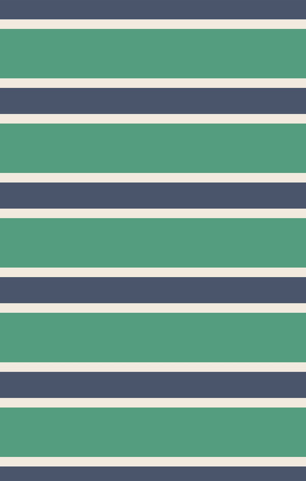 Rugby Stripe Polo Romper- Green/Navy