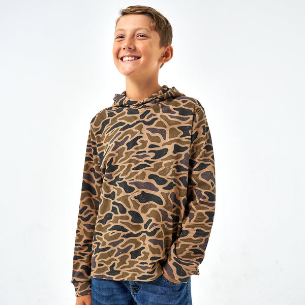 Youth Thermal Hoodie- Gauge Camo