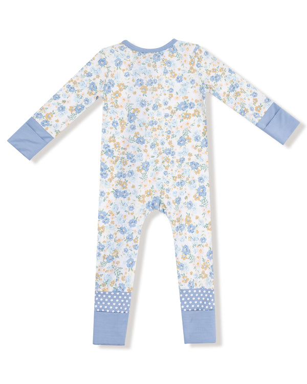 Sweet Rose Calico 2 Way Zipper Romper