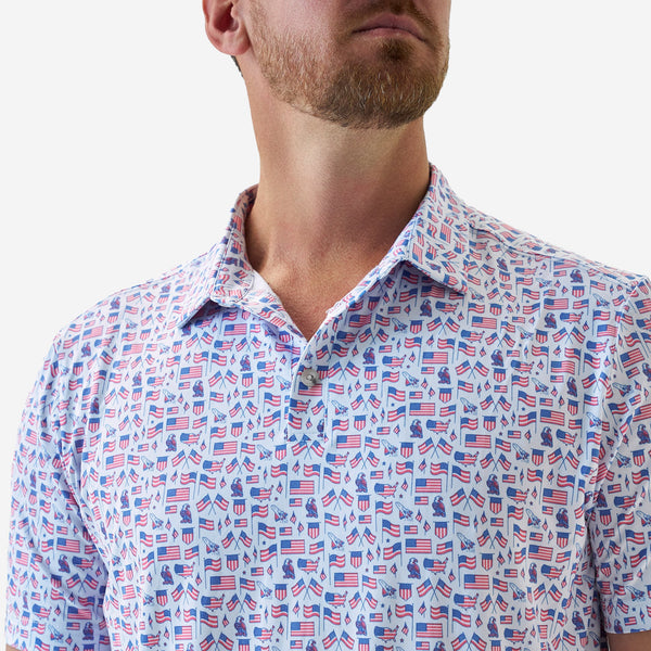 Performance Polo- Old Glory (Men's)