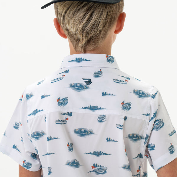 Youth Performance Button Up- Lake Weekend