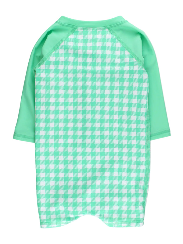 One Piece Rash Guard- Spring Bud Gingham