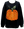 Black & Orange Flower Sequin Pumpkin Sweatshirt- (Women's)