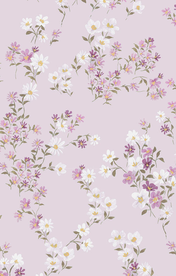 Sweet Dream Florals L/S Ruffle Bubble W/ Skirt- Light Purple