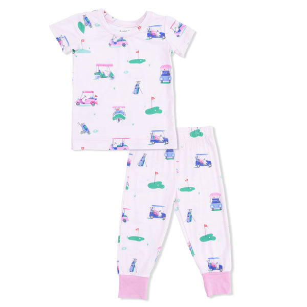 Vintage Golf Carts Pink Loungewear Set