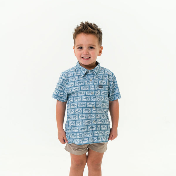 Youth Performance Button Up- Angler's Choice