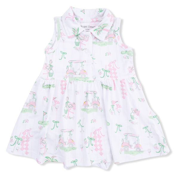 Pretty Golf Polo Tennis Bodysuit Dress