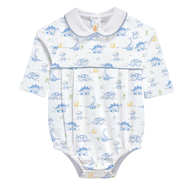 Cute Dinos Printed Bubble W/ Round Collar