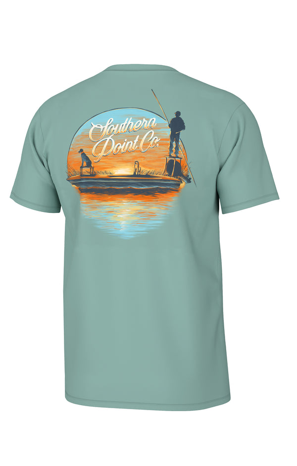 Youth Skiff Skipper Tee- Emerald Coast