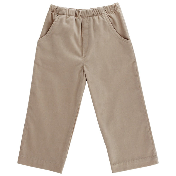 Charlie Pull On Pant- Khaki Corduroy