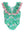 Bow V-Back One Piece Swimsuit- Coconut Cabana