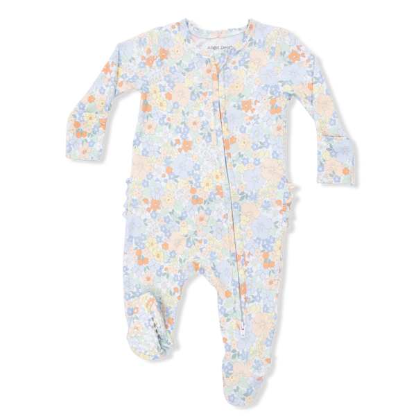 Georgia Floral 2 Way Zipper Footie