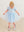 Princess Bow Twirl Dress- Crystal Blue Princess