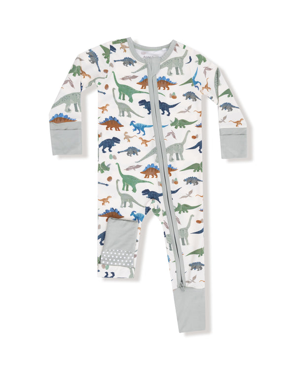 Washy Dinos 2 Way Zipper Romper