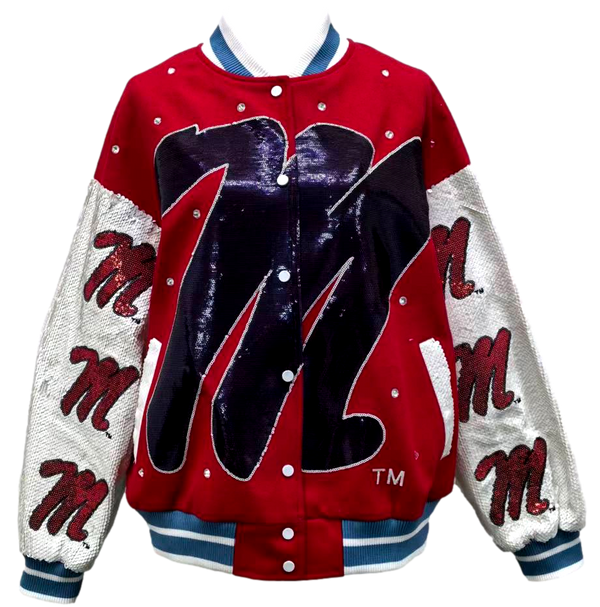 Licensed Ole Miss Bomber Jacket- (Women's)
