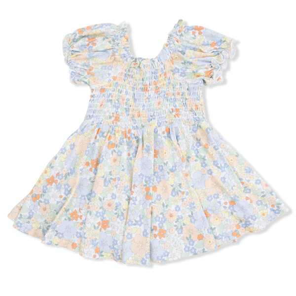 Georgia Floral Smocked Twirly Dress