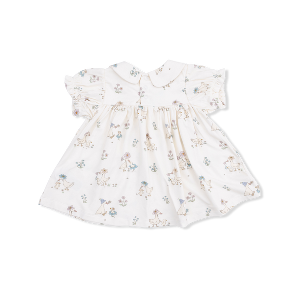 Flower Ducklings Smocked Dress