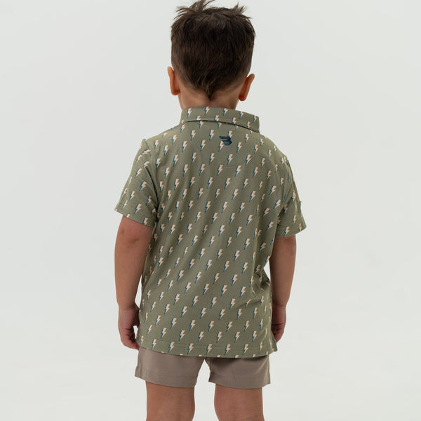 Youth Performance Polo- Sage Lightning