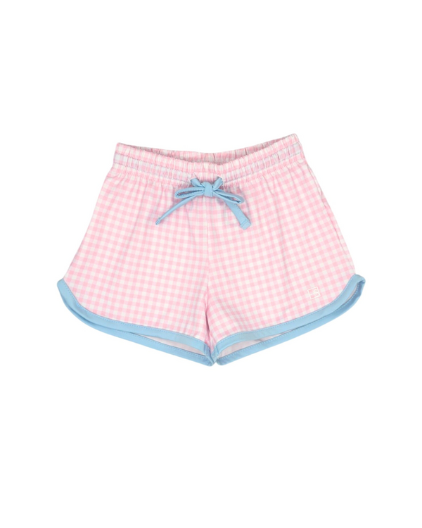 Emily Short- Cotton Candy Pink Check, Cotton Candy Blue