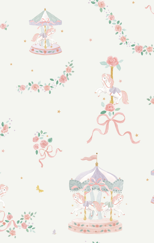 Carousel With Bows Babydoll Bubble