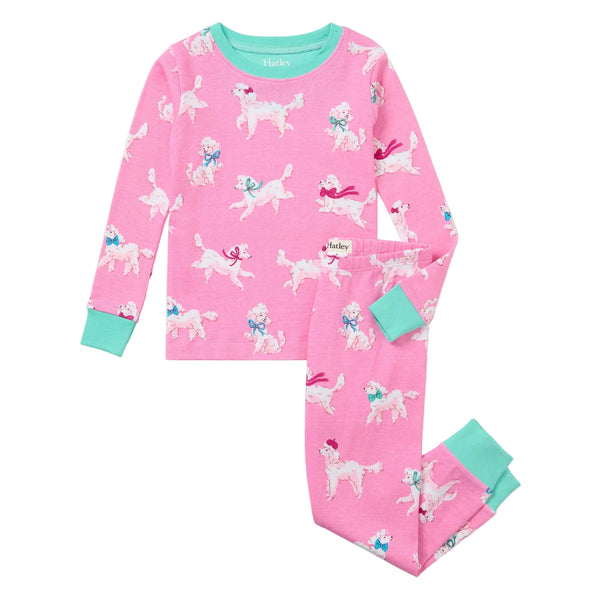 Poodle Pups Cotton Rib Pajama Set