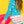 Long Sleeve Rash Guard Bikini- Neon Pool Party