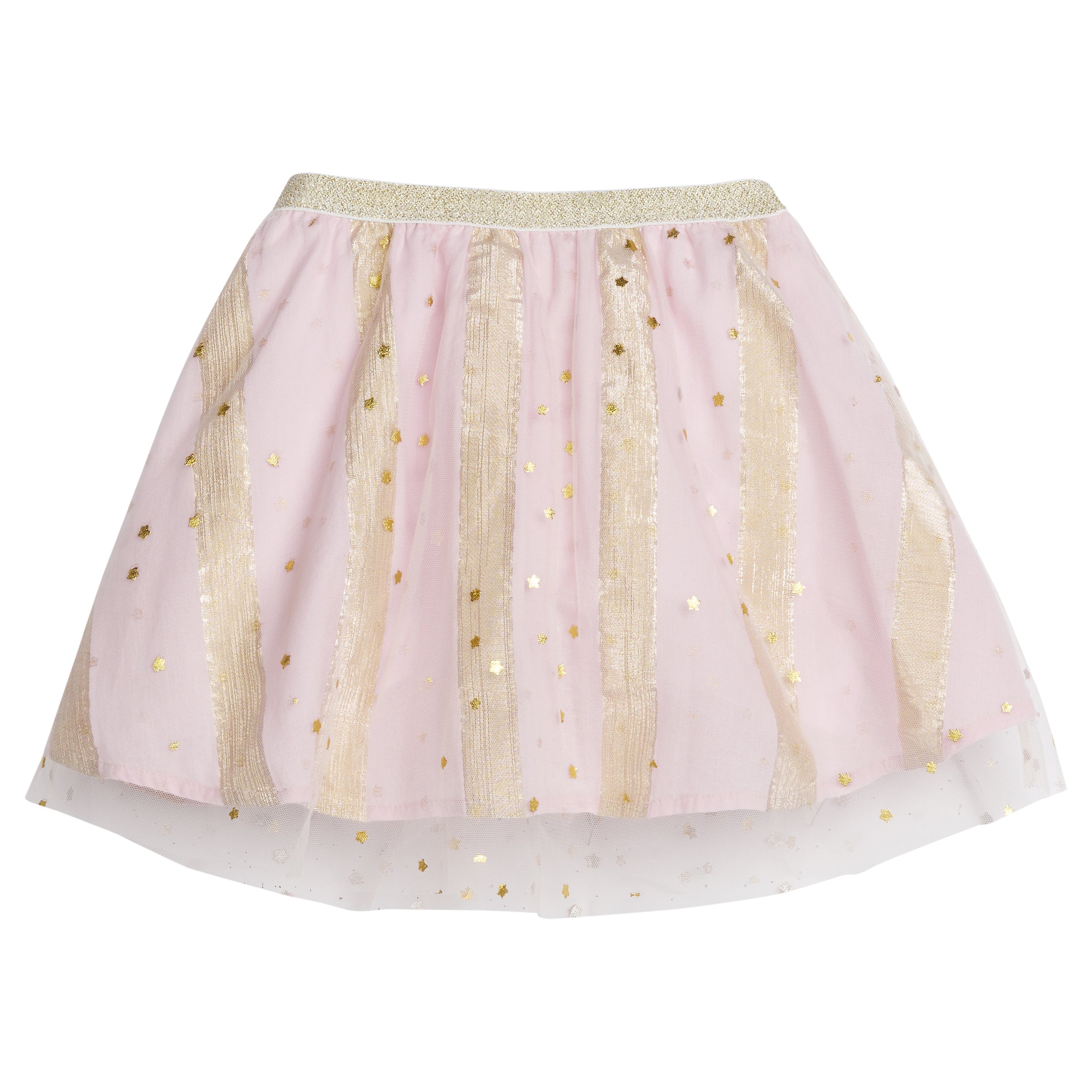 Pink and gold womens tulle skirt sale
