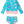 Long Sleeve Rash Guard Bikini- Neon Pool Party
