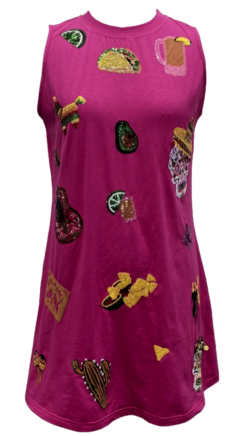 Magenta Cinco Icon Tank Dress- (Women's)