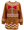 Brown Gingerbread Man Jewel Bow Tie Sweater- (Women's)