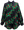 Black, Green & Red Holly Cotton Button Up Top- (Women's)