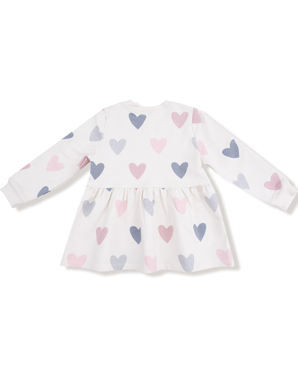 Hearts French Terry Drop Waist Dress