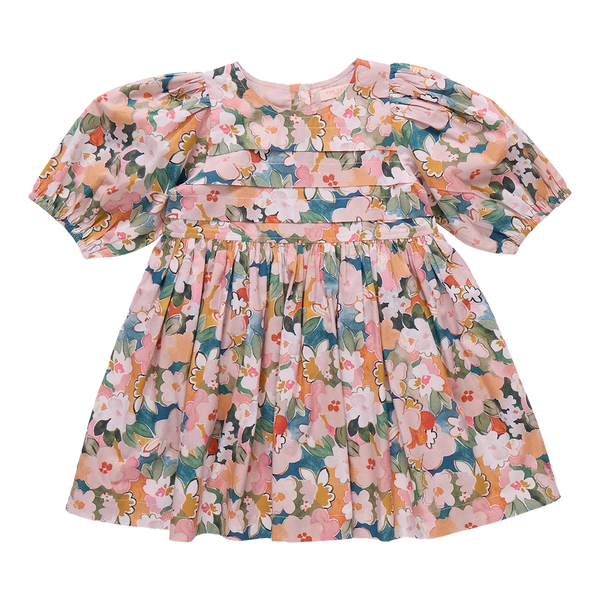 Evelyn Dress- Watercolor Floral
