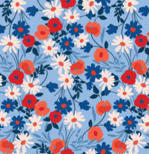 Poppy Days Pan Collar W/ Ric Rac Trim Dress