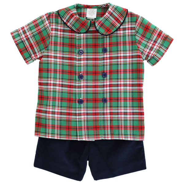 Christmas Plaid- Dressy Short Set