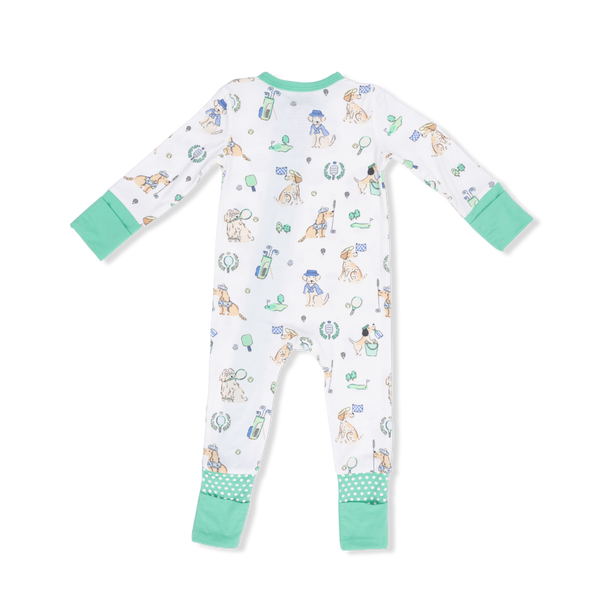 Country Club Dogs 2 Way Zipper Romper