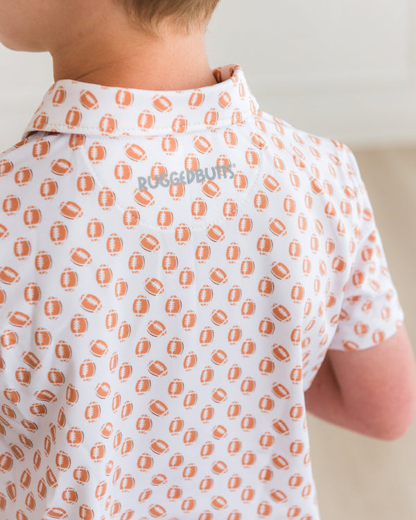Performance Knit Polo- Football Frenzy