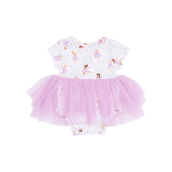 Bow Ballerinas Twirly Tutu Bodysuit Dress