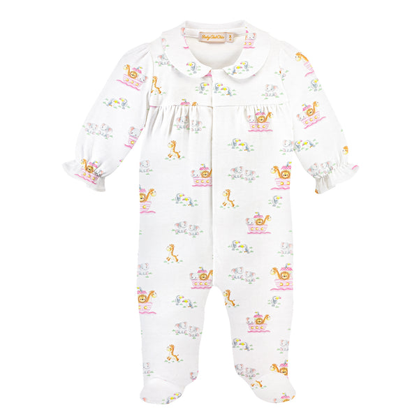 Noah's Ark Footie- Pink